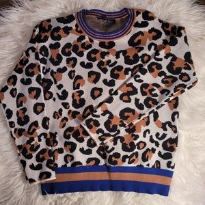 cheetah print sweater